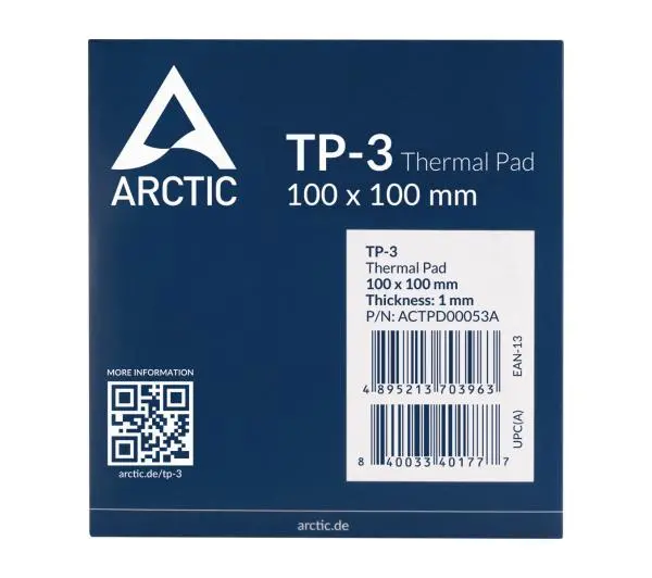 Arctic TP-3 100 x 100 x 1.0 mm