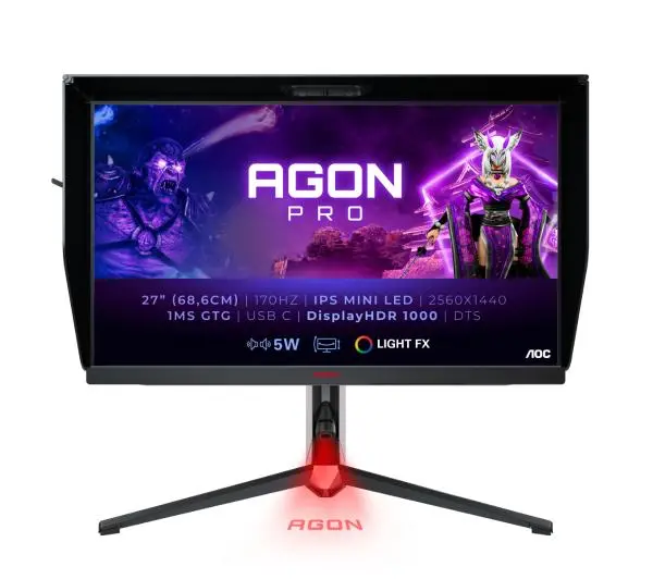 AOC AGON PRO AG274QXM 27" 2K IPS 170Hz 1ms Gamingowy - Kup na Raty - RRSO 0%