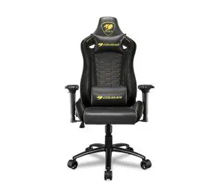 Cougar Outrider S Royal Gamingowy  do 120kg Skóra ECO Czarno-żółty - Kup na Raty - RRSO 0%