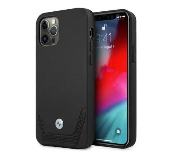 BMW Leather Perforate BMHCP12MRSWPK do iPhone 12 /12 Pro