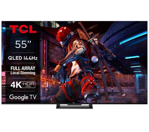 TCL 55QLED870 55" QLED 4K 144Hz Google TV Dolby Vision IQ Dolby Atmos HDMI 2.1 DVB-T2