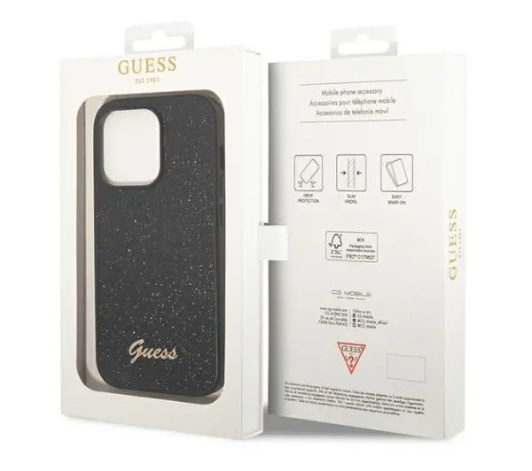 Guess Glitter Script GUHCP14LHGGSHK do iPhone 14 Pro