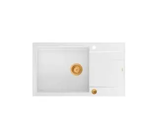 Quadron HCQE58650U1_PVDC1 P2O Evan 136 XL Granitowy Biały/Miedziany - DRUGI -30%, ALBO 5-TY ZA 1ZŁ - Kup na Raty - RRSO 0%