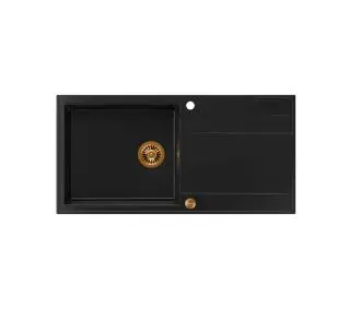 Quadron HCQE10050U7_PVDC1 P2O Evan 146 XL Granitowy Czarny mat/Miedziany - DRUGI -30%, ALBO 5-TY ZA 1ZŁ - Kup na Raty - RRSO 0%