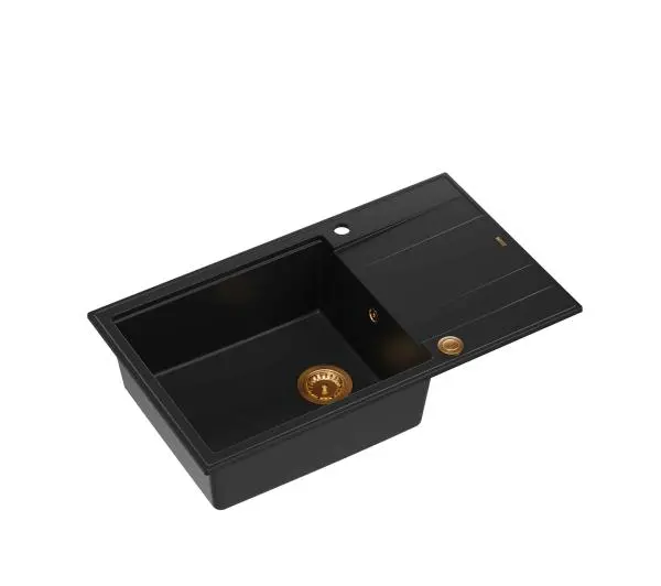 Quadron HCQE58650U7_PVDC1 P2O Evan 136 XL Granitowy Czarny mat/Miedziany - DRUGI -30%, ALBO 5-TY ZA 1ZŁ - Kup na Raty - RRSO 0%