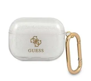 Guess Glitter Collection do AirPods Pro Przezroczysty/Złoty