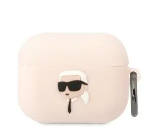 Karl Lagerfeld Silicone Karl Head 3D KLAPRUNIKP do AirPods Pro Różowy