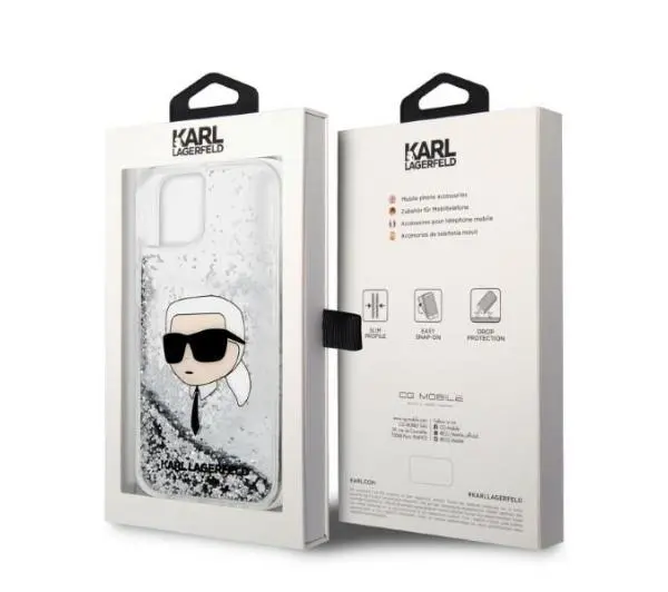 Karl Lagerfeld Glitter Karl Head KLHCP14MLNKHCH do iPhone 14 Plus