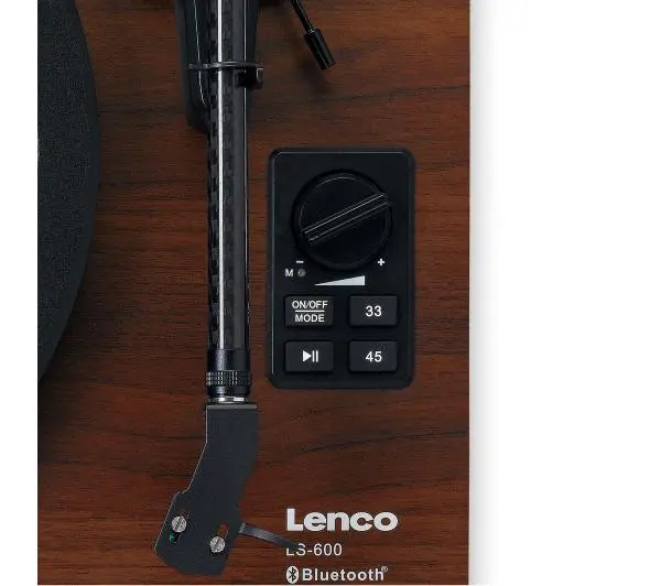 Lenco LS-600WA Automatyczny Napęd paskowy Przedwzmacniacz Bluetooth Orzech + glośniki - Kup na Raty - RRSO 0%