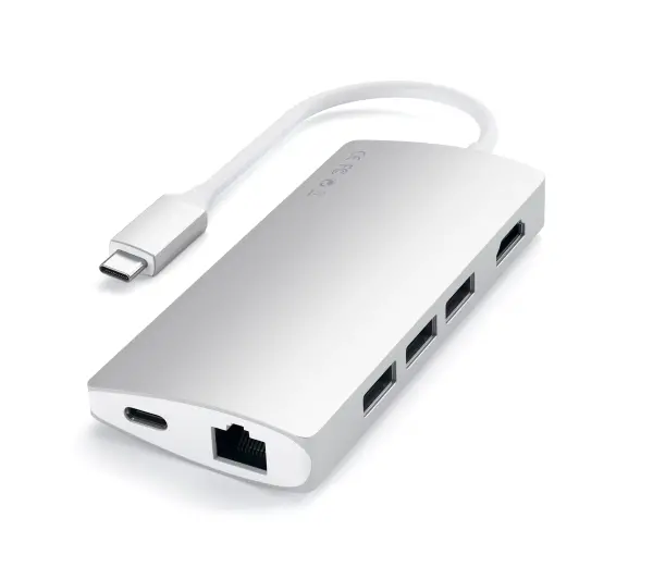 Satechi ST-TCMA2S Multi-Port Adapter 4K Srebrny