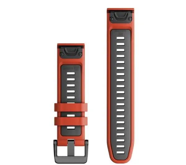 Garmin QuickFit 22 silikon Czerwono-grafitowy