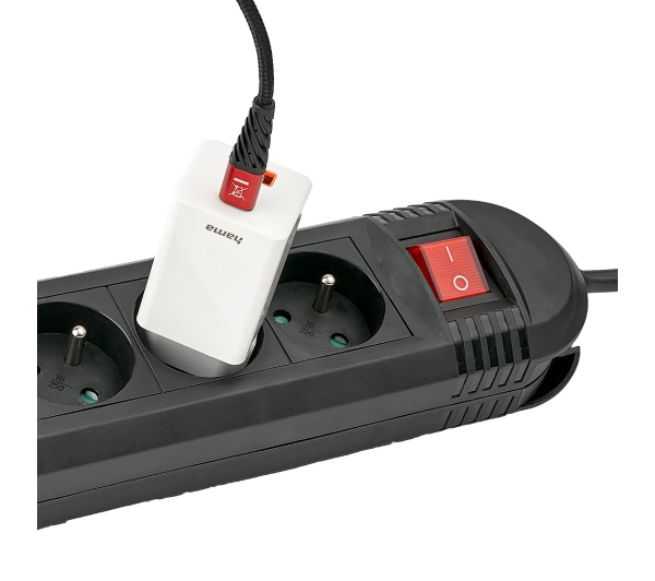 Hama P2223756 Comfort 6 gniazd 3m Czarny