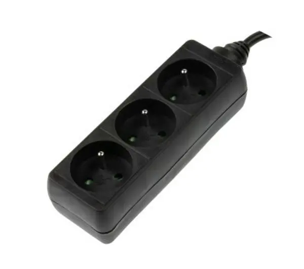 Hama 44223703 3 gniazda 1,5m Czarny