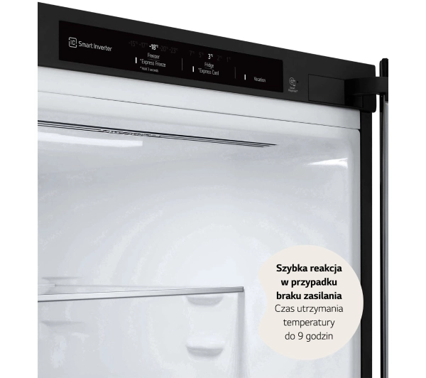 LG GBV7280DEV Pełny No Frost 203cm Szuflada z kontrolą wilgotności Ciemny grafit stal - Kup na Raty - RRSO 0%
