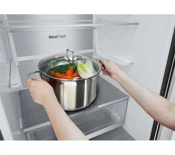 LG GBV7280DEV Pełny No Frost 203cm Szuflada z kontrolą wilgotności Ciemny grafit stal - Kup na Raty - RRSO 0%