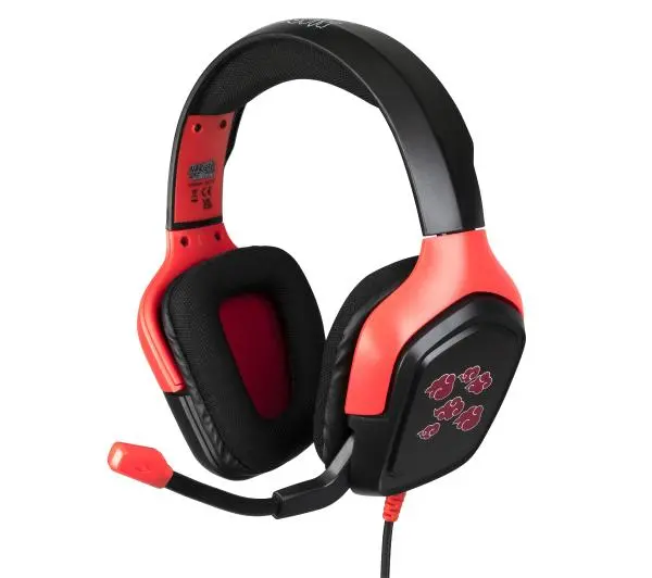 Konix Naruto Akatsuki Nauszne Czarno-czerwony