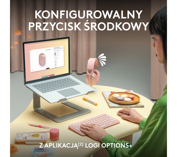 Logitech Pebble 2 Różowy
