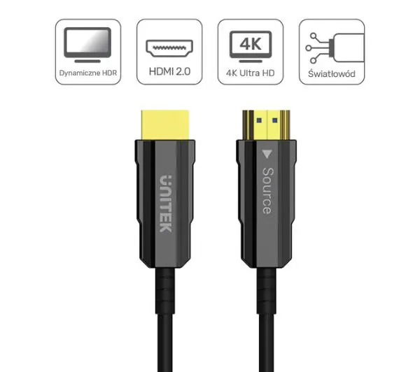 Unitek C11072BK-15M 15m Czarny