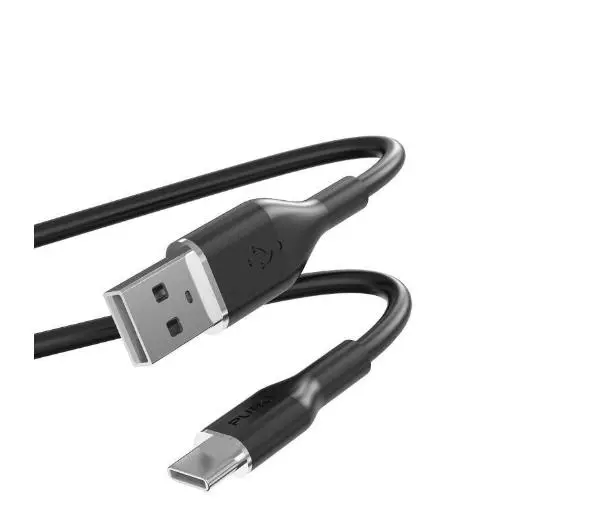 Puro ICON Soft PUUSBCICONBLK USB-A do USB-C 1,5m Czarny