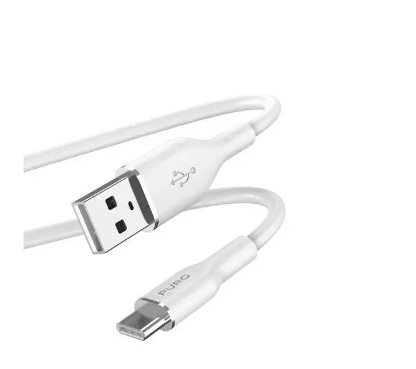 Kabel USB Puro USB-A - USB-C 1.5 m Biały (PUR677)