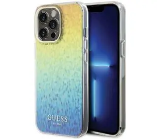 Guess IML Faceted Mirror Disco Iridescent GUHCP15XHDECMI do iPhone 15 Pro Max Tęczowy