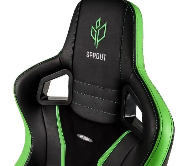 Noblechairs EPIC Sprout Edition Gamingowy do 120kg Skóra ECO Czarno-zielony - Kup na Raty - RRSO 0%