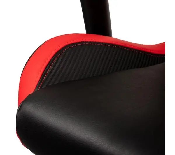Noblechairs EPIC COMPACT Black Carbon Red Gamingowy do 120kg Skóra ECO Czarno-czerwony - Kup na Raty - RRSO 0%