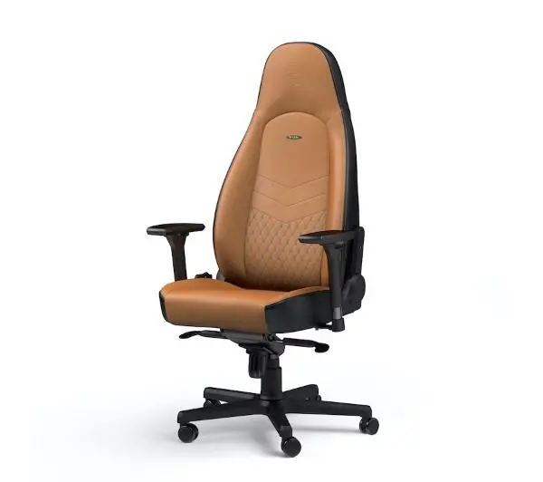 Noblechairs ICON Gamingowy do 150kg Skóra naturalna Brązowo-czarny