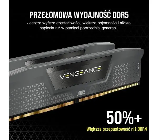 Corsair Vengeance DDR5 32GB (2 x 16GB) 6000 Rev E CL36 Memory Kit Black Czarny - Kup na Raty - RRSO 0%