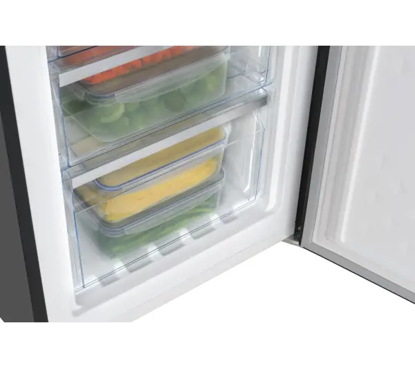 Amica FK299.2FTZH(E) Pełny No Frost 180cm Komora świeżości Czarny Inox - Kup na Raty - RRSO 0%