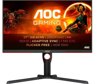 AOC Q27G3XMN/BK 27" 2K VA 180Hz 1ms Gamingowy - Kup na Raty - RRSO 0%