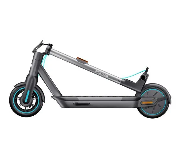 Motus Scooty 10 Gen5 350W 60km 10" Szaro-turkusowy - ⚡ EURO HIT CENOWY! ⚡ - Kup na Raty - RRSO 0%