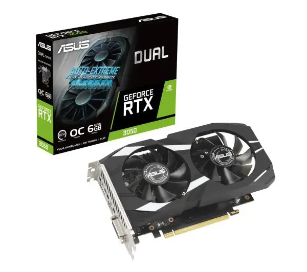 ASUS Dual GeForce RTX 3050 OC Edition 6GB GDDR6 128bit DLSS
