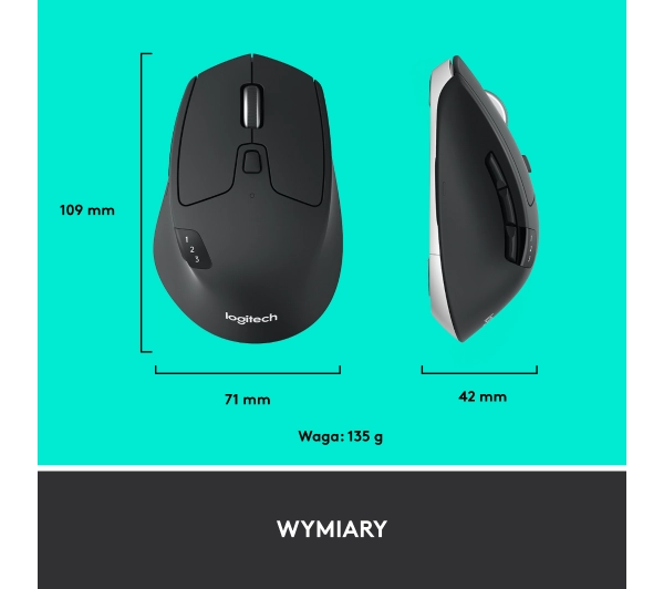 Logitech M720 Triathlon Czarny