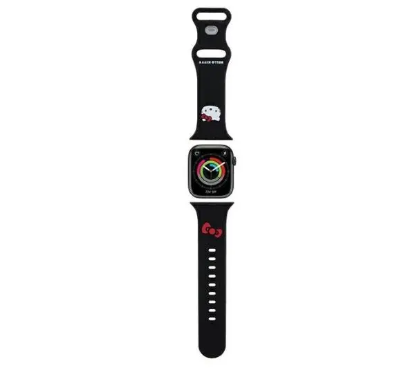 Hello Kitty do Watch 38/40/41mm strap Silicone Kitty Head Czarny