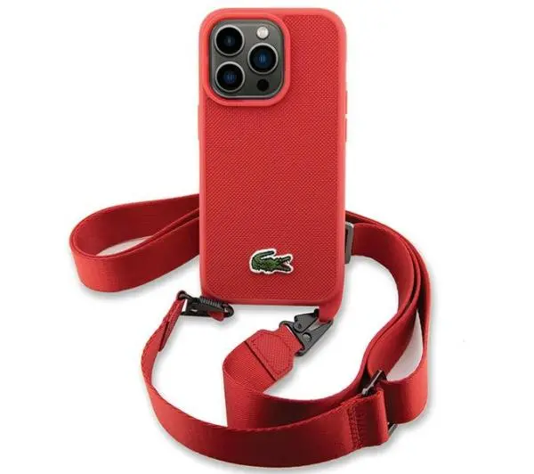 Lacoste LCHCP14LSPVCR Hardcase Iconic Petit Pique Crossbody do iPhone 14 Pro Czerwony - TRZECI -55%, ALBO 5-TY ZA 1ZŁ
