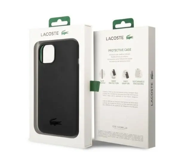 Lacoste LCHCP14MSK Hardcase Silicone do iPhone 14 Plus Czarny