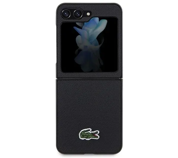 Lacoste LCHCZF5PVCK Hardcase Iconic Petit Pique do Samsung Galaxy Z Flip5 Czarny - TRZECI -55%, ALBO 5-TY ZA 1ZŁ