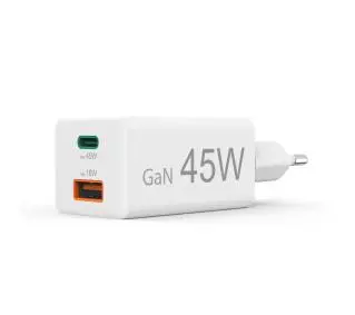 Hama mini 45W GaN QC Biały