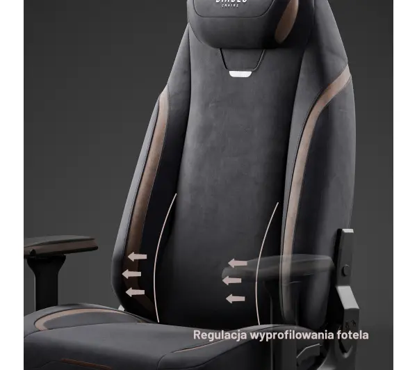 Diablo Chairs X-Eye 2.0 Normal Gamingowy do 140kg Tkanina Czarny - Kup na Raty - RRSO 0%