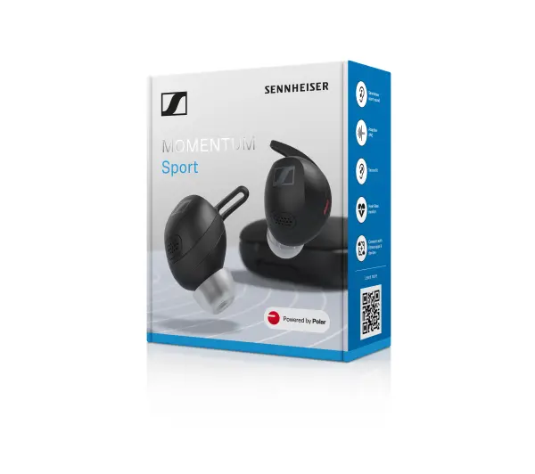 Sennheiser MOMENTUM SPORT True Wireless Dokanałowe Bluetooth 5.2 Czarny