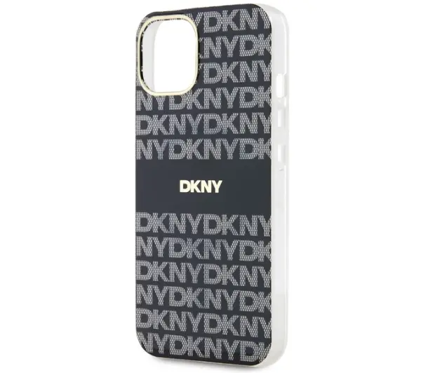 DKNY IML Mono & Stripe MagSafe do iPhone 14 Czarny