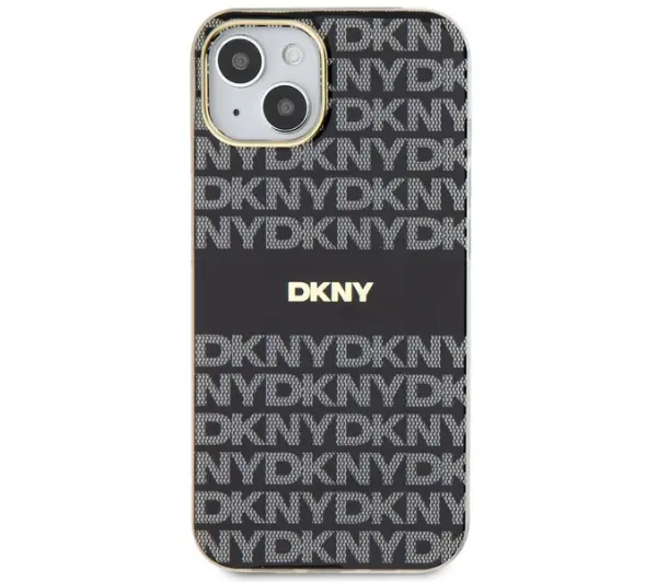 DKNY IML Mono & Stripe MagSafe do iPhone 14 Czarny
