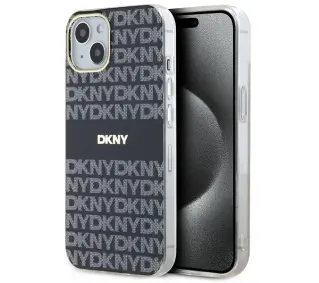 DKNY IML Mono & Stripe MagSafe do iPhone 14 Czarny