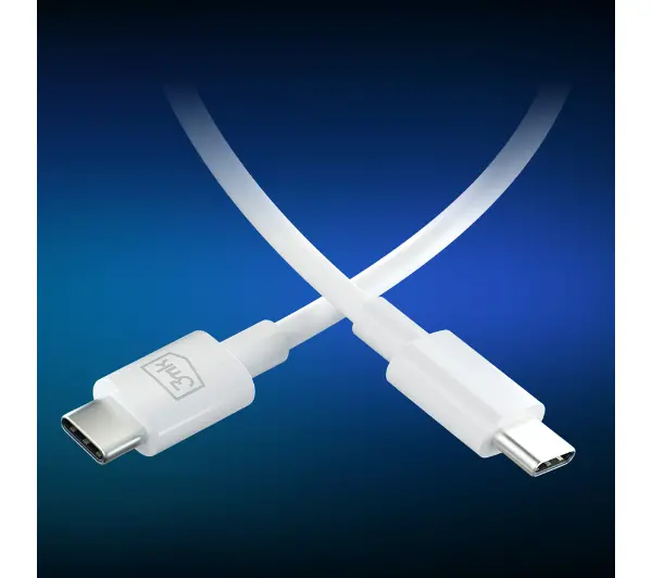 3mk Hyper Charger PD 25W + kabel USB-C/C Biały