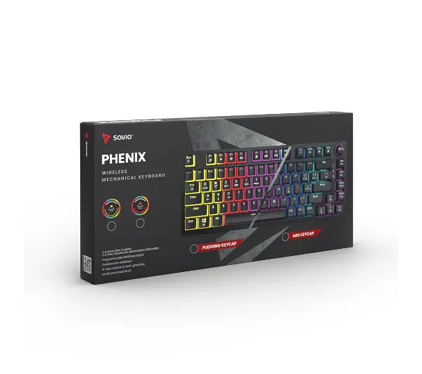 Savio Phenix Gateron Red Pro Pudding Czarny