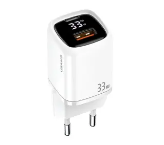 USAMS CC152TC02 USB-C+USB 33W PD3.0 FC Biały