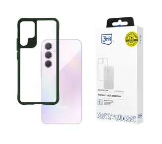 3mk Satin Armor Case+ do Samsung Galaxy A35 5G Przezroczysty-zielony