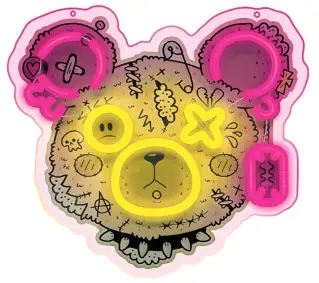 Forever Art LED Punk MIŚ FLA01