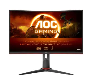 AOC C27G2Z3/BK 27" Full HD Fast VA 280Hz 0,5ms MPRT Zakrzywiony Gamingowy - Kup na Raty - RRSO 0%